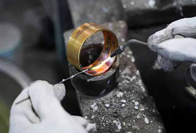 Metal Ring Welding Process by Hand